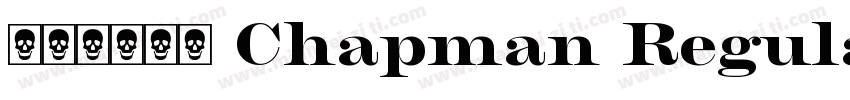 NFFAKG Chapman RegularCondensed字体转换